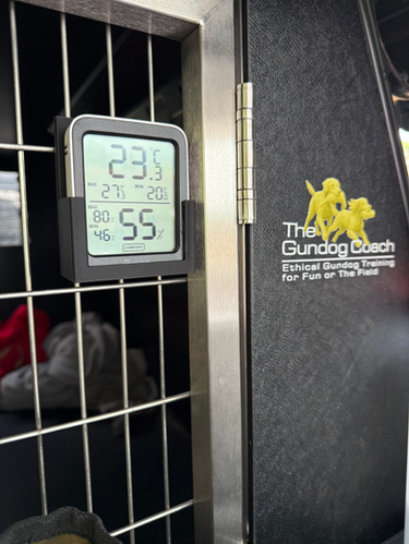 Dog Transit Cage Wireless Thermometer & Mount